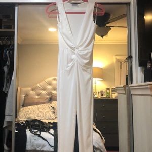 Fashion nova all white one piece
